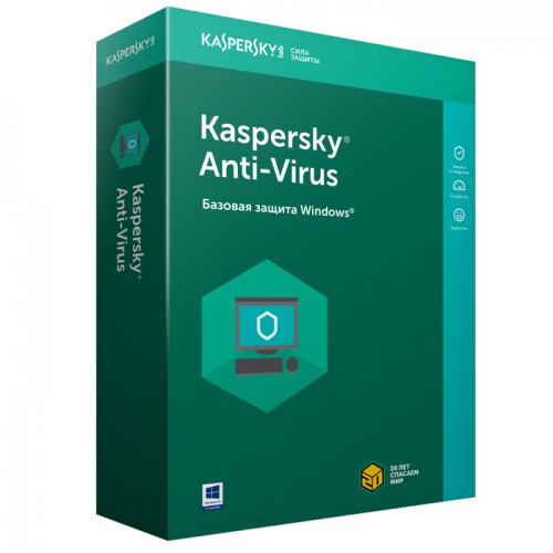 Антивирус Kaspersky Anti-Virus для Windows (2ПК, 1 год)
