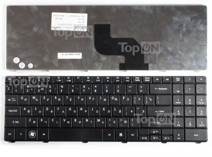 Клавиатура для ноутбука Acer Aspire 5516 5517 5332 5532 5732 5736, Emachines 525, 625 (черная)