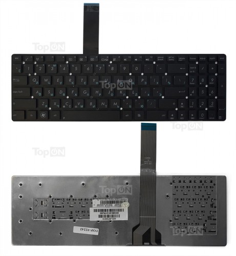 Клавиатура для ноутбука Asus K55, A55, K75, A75, U57J, R500, R700 черная, без рамки, P\N: AEKJB70001
