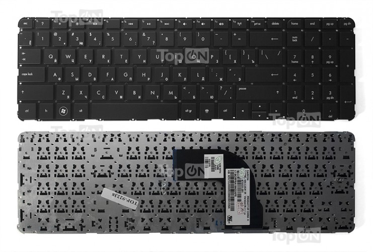 Клавиатура для ноутбука HP DV7-7000 Series без рамки, черная, P\N: 697458-251