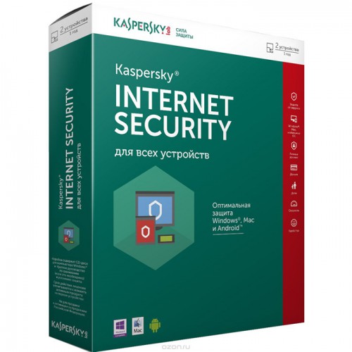 Антивирус Kaspersky Internet Security для Windows (2ПК, 1год, DVD box)
