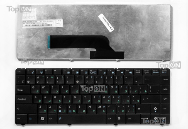 Клавиатура для ноутбука Asus K40 Series (чёрная) P\N: MP-09H63SU-886