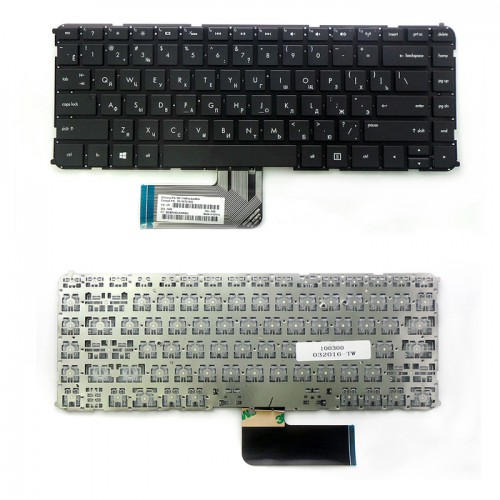 Клавиатура для ноутбука HP ENVY 4 4T 6 6T sleekbook 4T 6, P\N: 6T698679-001 (черная, без рамки) (TOP