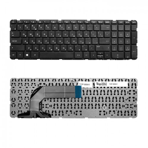 Клавиатура для ноутбука HP Pavilion 17-e (черная, с черной рамкой), P\N: 2B-07016Q110