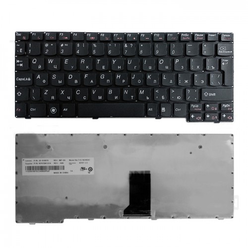 Клавиатура для ноутбука Lenovo S110 S10-3 S10-3s Ideapad Series черная, P\N: 25-010079