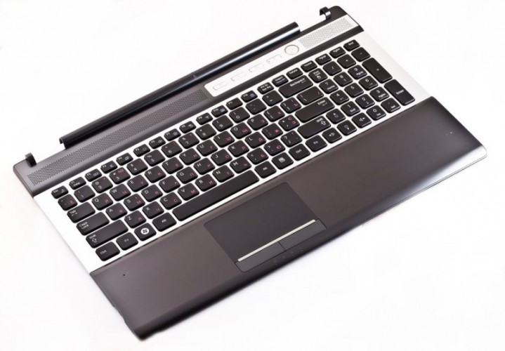 Клавиатура для ноутбука Samsung RF510 RF511 SF510 QX510 Series Black Черная С ВЕРХНЕЙ ПАНЕЛЬЮ!