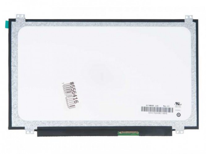 Матрица для ноутбука 11.6" тонкая, уши верх/низ, 40pin (1366X768 HD, Slim, WXGA LED, глянец, N116BGE