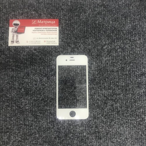 Стекло дисплея для Apple iPhone 4/ 4S белый