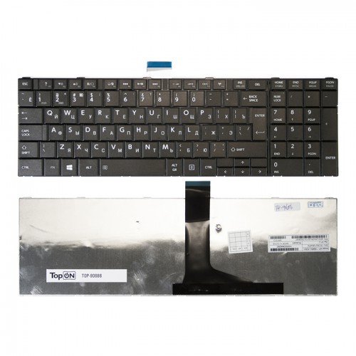 Клавиатура для ноутбука Toshiba Satellite C50, L850, C850, P850  (черная с рамкой) P\N
